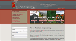 Desktop Screenshot of cocoasphaltengineering.com